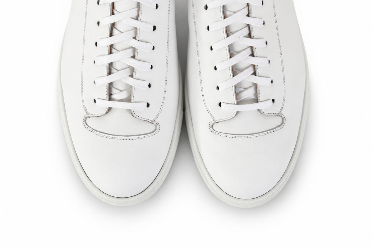 Olympia Sneaker – White Calf