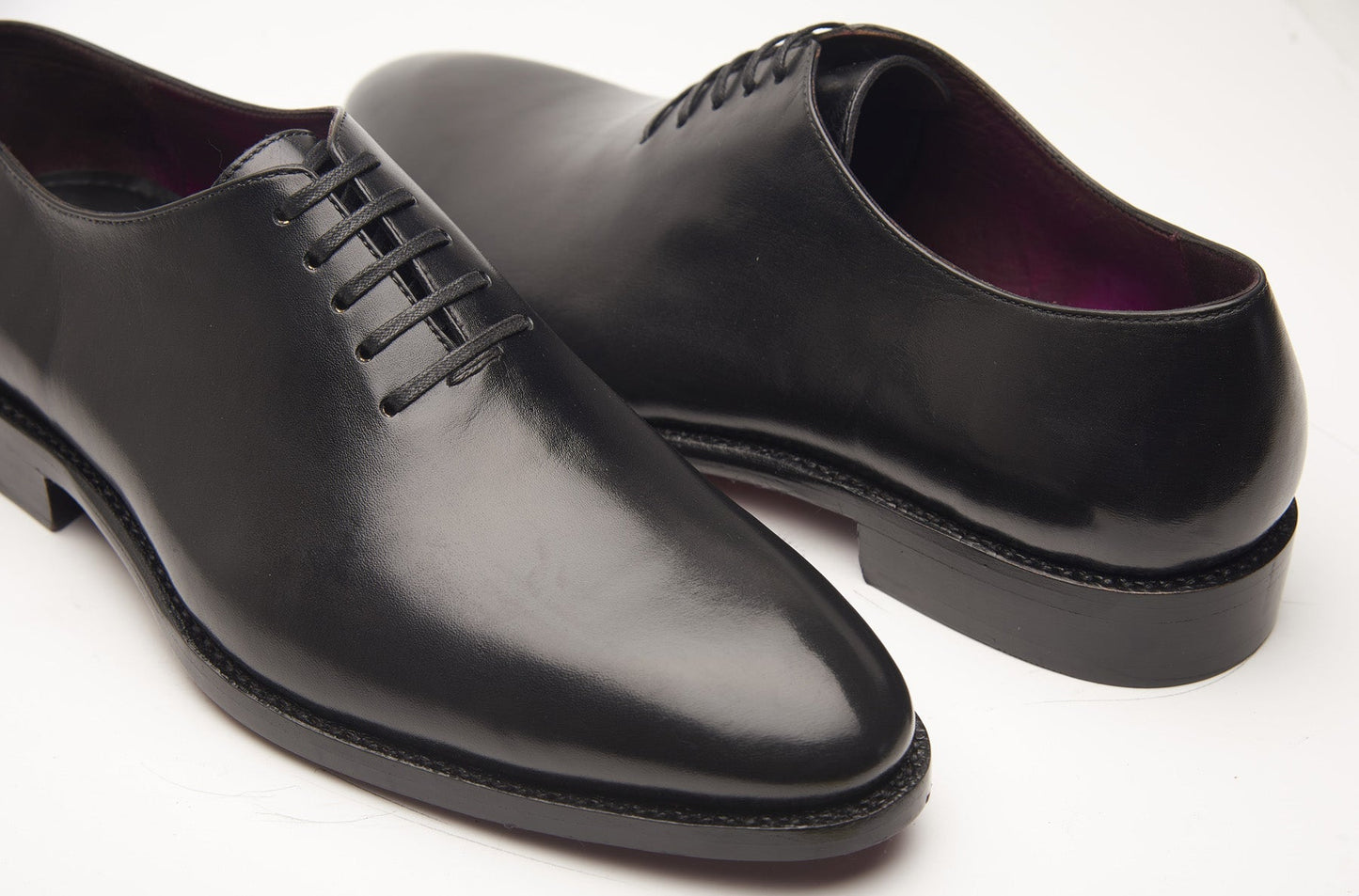 Constance-X - Corte entero sin costuras - Piel de becerro negra