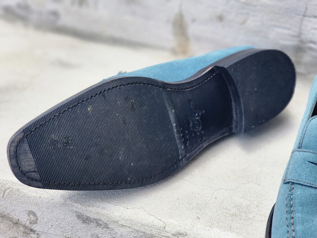 J.FitzPatrick / Suede Penny Loafers image 3