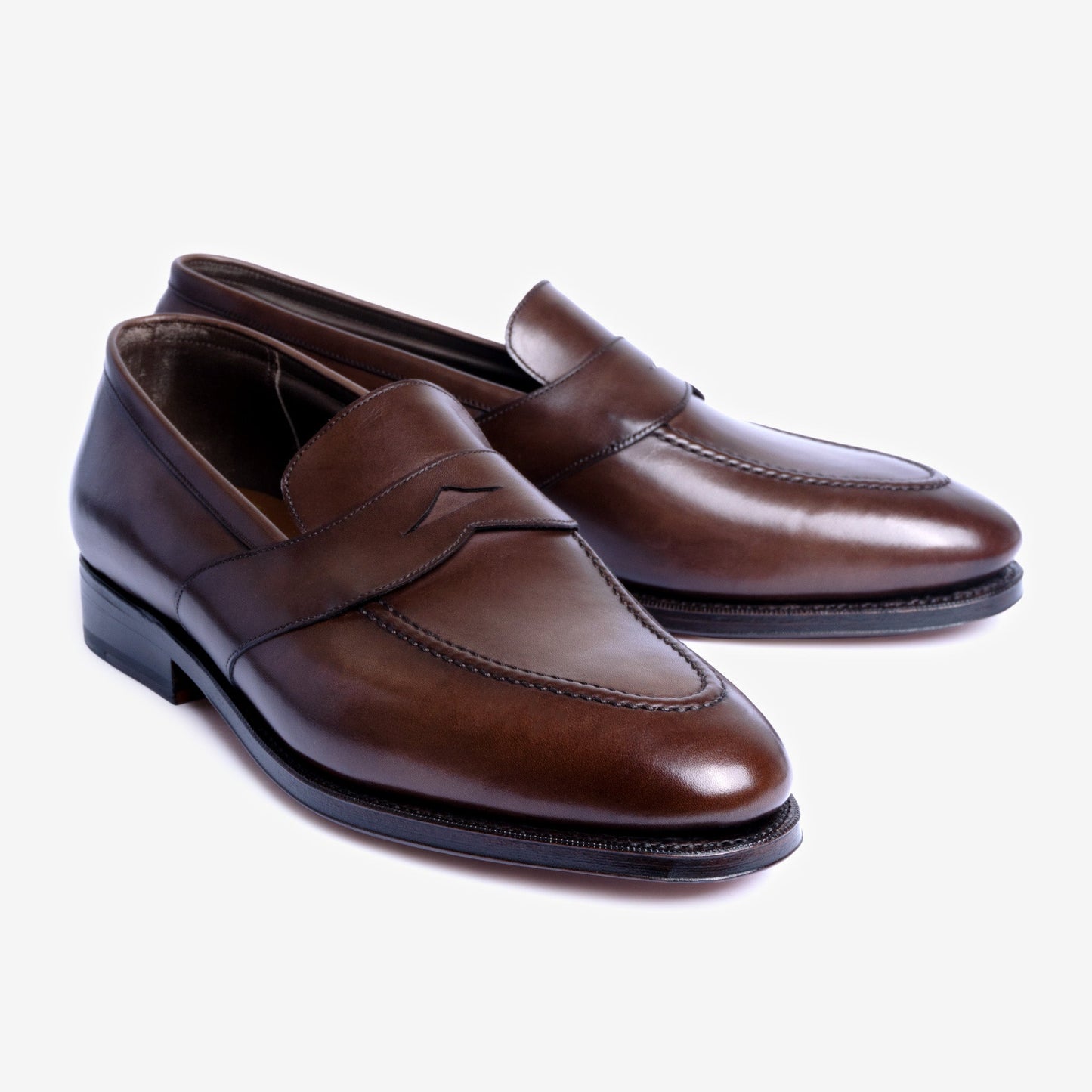 Full Strap Penny Loafer - Bitter Choco - Zilo Last - MTO
