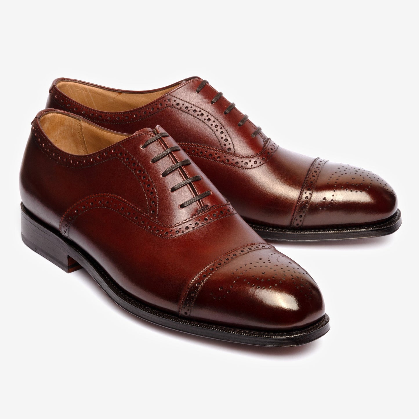 Semi Brogue Oxford - Burgundy - Char Last - MTO