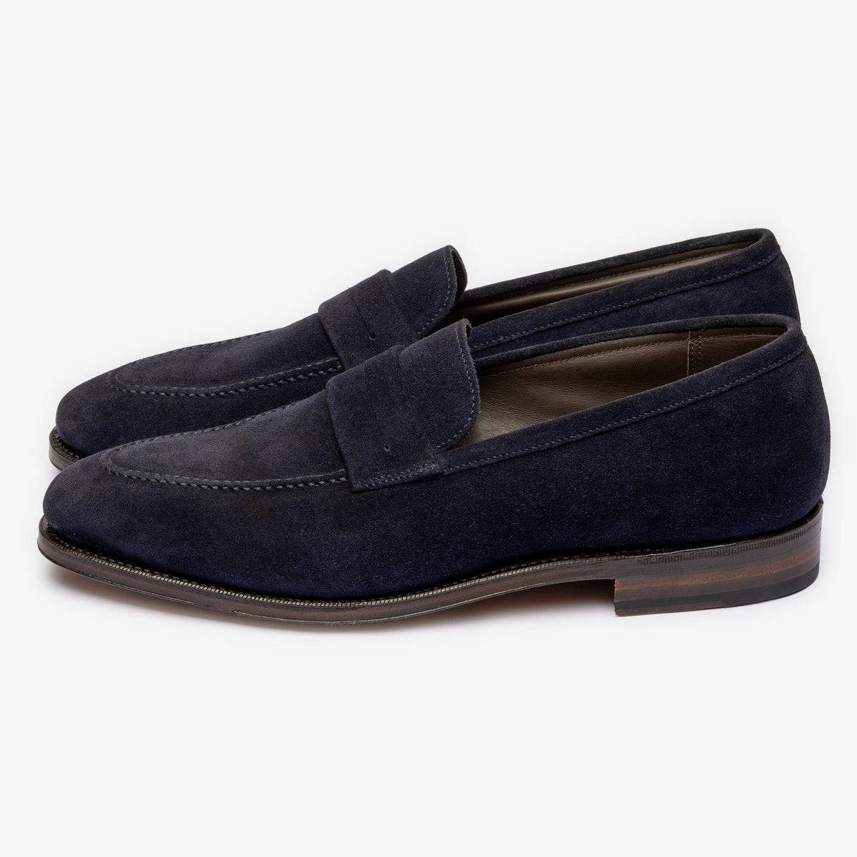 Bridlen Punch Line Loafer in Ink Blue, Zilo Last, view 2