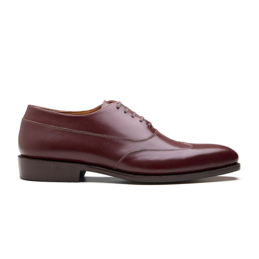 Jürgen-Z - Spiral Austerity Wingtip Oxford - Rosewood Brown Calf