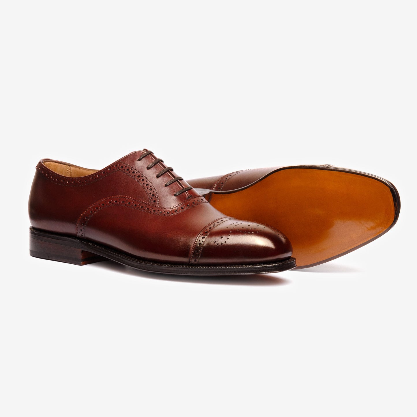 Semi Brogue Oxford - Burgundy - Char Last - MTO