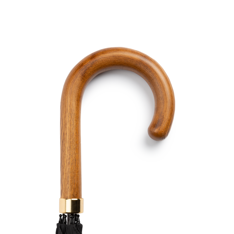 GT1 - Black/Medium Brown Hardwood Handle - The Shoe Snob