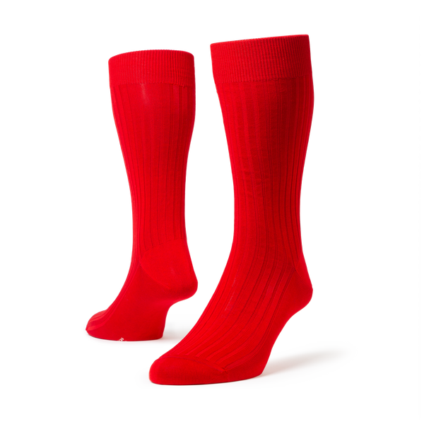 Pantherella Classics – Men's Scarlet Sock - The Shoe Snob