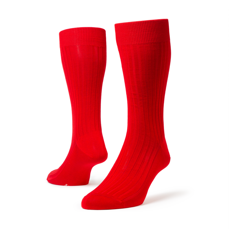 Pantherella Classics – Men's Scarlet Sock - The Shoe Snob