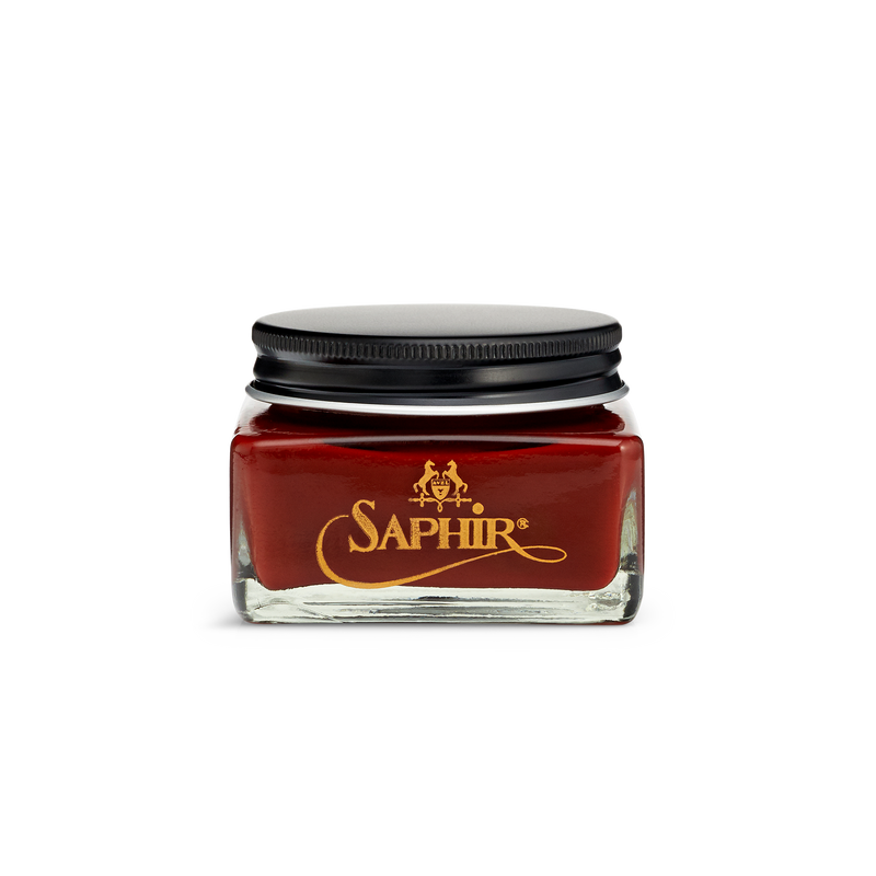 09 Mahogany - Saphir Médaille d'Or Pommadier Cream Shoe Polish 75ml - The Shoe Snob Store