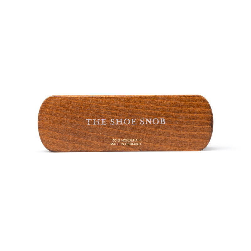 6 Inch 100% Horsehair Shine Brush - Black - The Shoe Snob