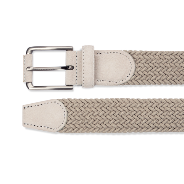 Braided Belt - Ice White - The Shoe Snob