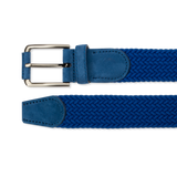 Braided Belt - Royal Blue Suede - The Shoe Snob