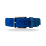 Braided Belt - Royal Blue Suede - The Shoe Snob