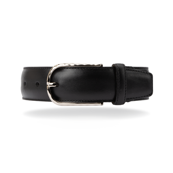 Leather Belt - Black Calf - The Shoe Snob