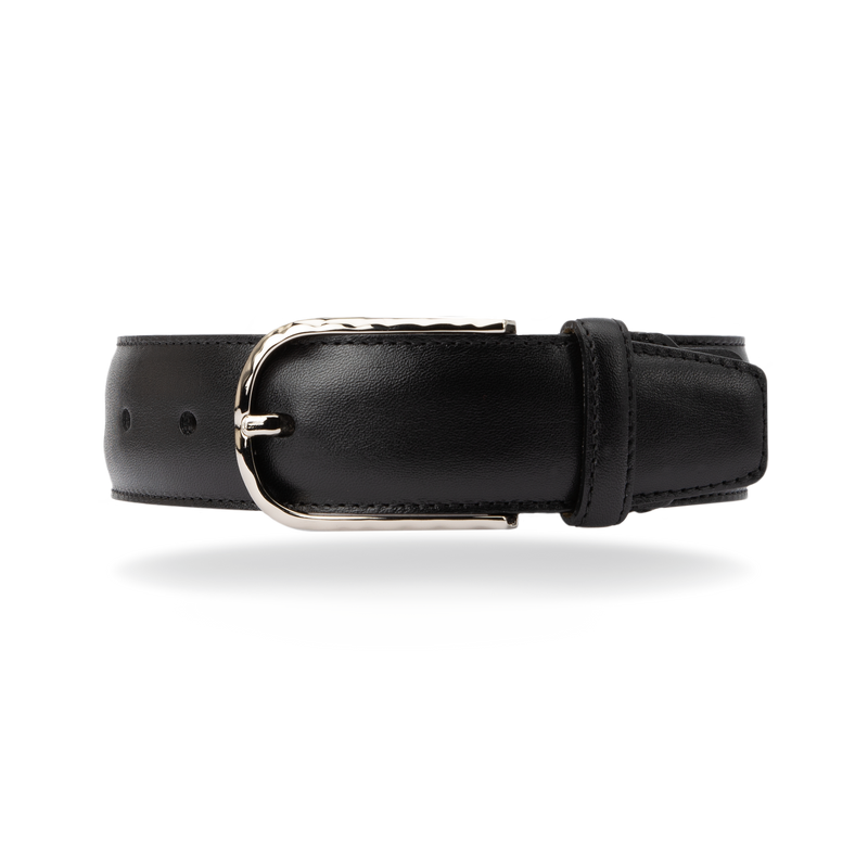 Leather Belt - Black Calf - The Shoe Snob