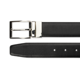 Leather Belt Reversible - Black Calf/Brown Calf - The Shoe Snob