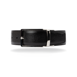 Leather Belt Reversible - Black Grain Calf/Brown Grain Calf - The Shoe Snob