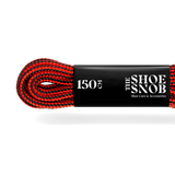 3 Pairs - 150cm Round Boot Laces - Red/Black - The Shoe Snob