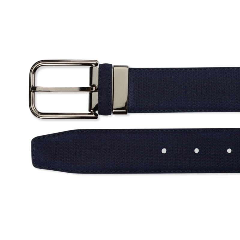 Suede Belt - Blue Suede - The Shoe Snob