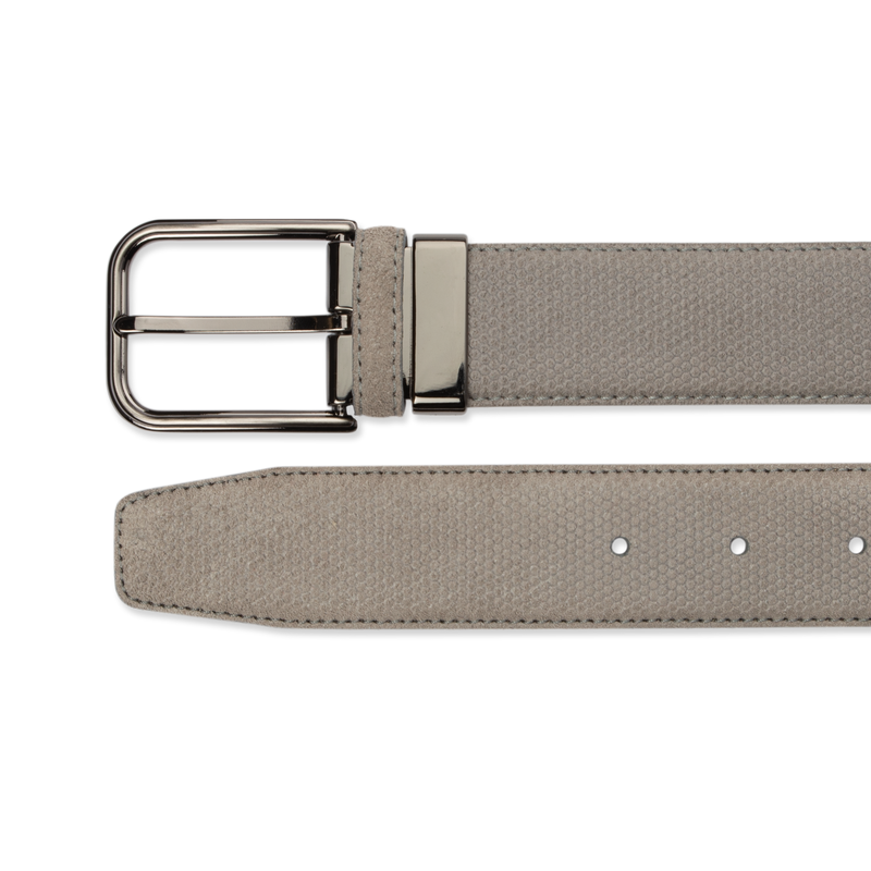 Suede Belt - Smoke Suede - The Shoe Snob