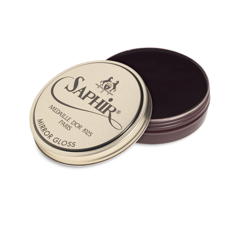 08 Burgundy - Saphir Medaille D'Or Mirror Gloss Wax Polish 75ml - The Shoe Snob Store