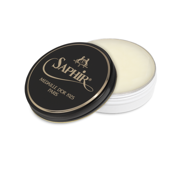 02 Neutral - Saphir Medaille D'or Pate-De-Luxe Beeswax Shoe Polish 100ml - The Shoe Snob