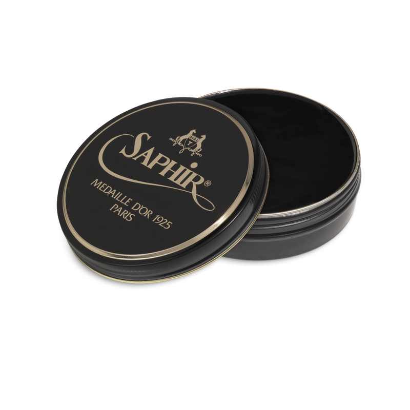 05 Dark Brown - Saphir Medaille D'or Pate-De-Luxe Beeswax Shoe Polish 100ml - The Shoe Snob Store